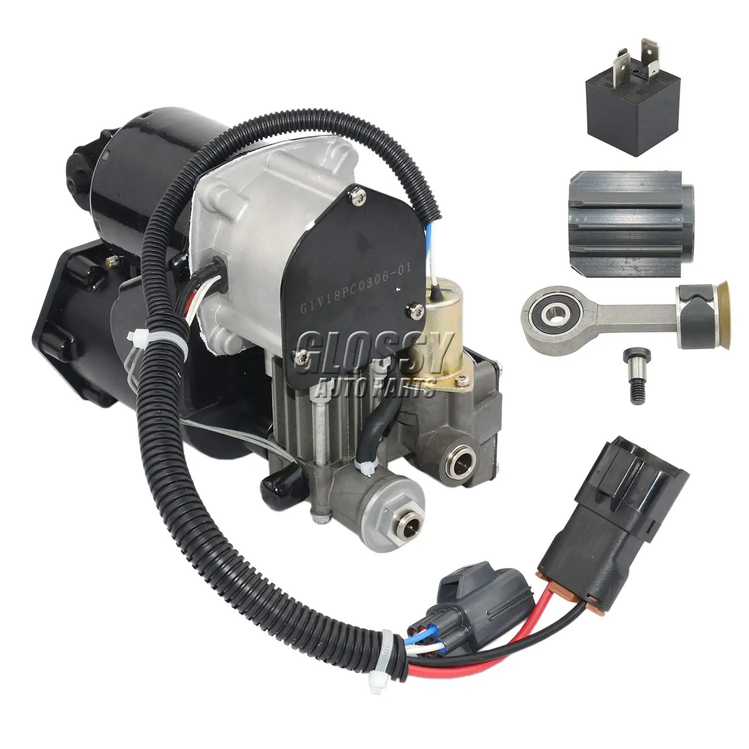 Компрессор с пневматической подвеской AP03 насос Hitachi style + реле комплект для