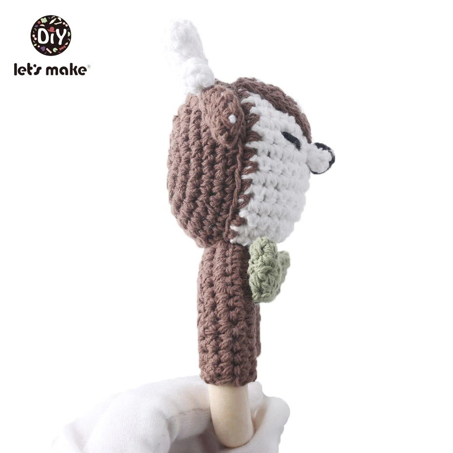 Детская погремушка Amigurumi вязаный крючком единорог колокольчик ручной работы