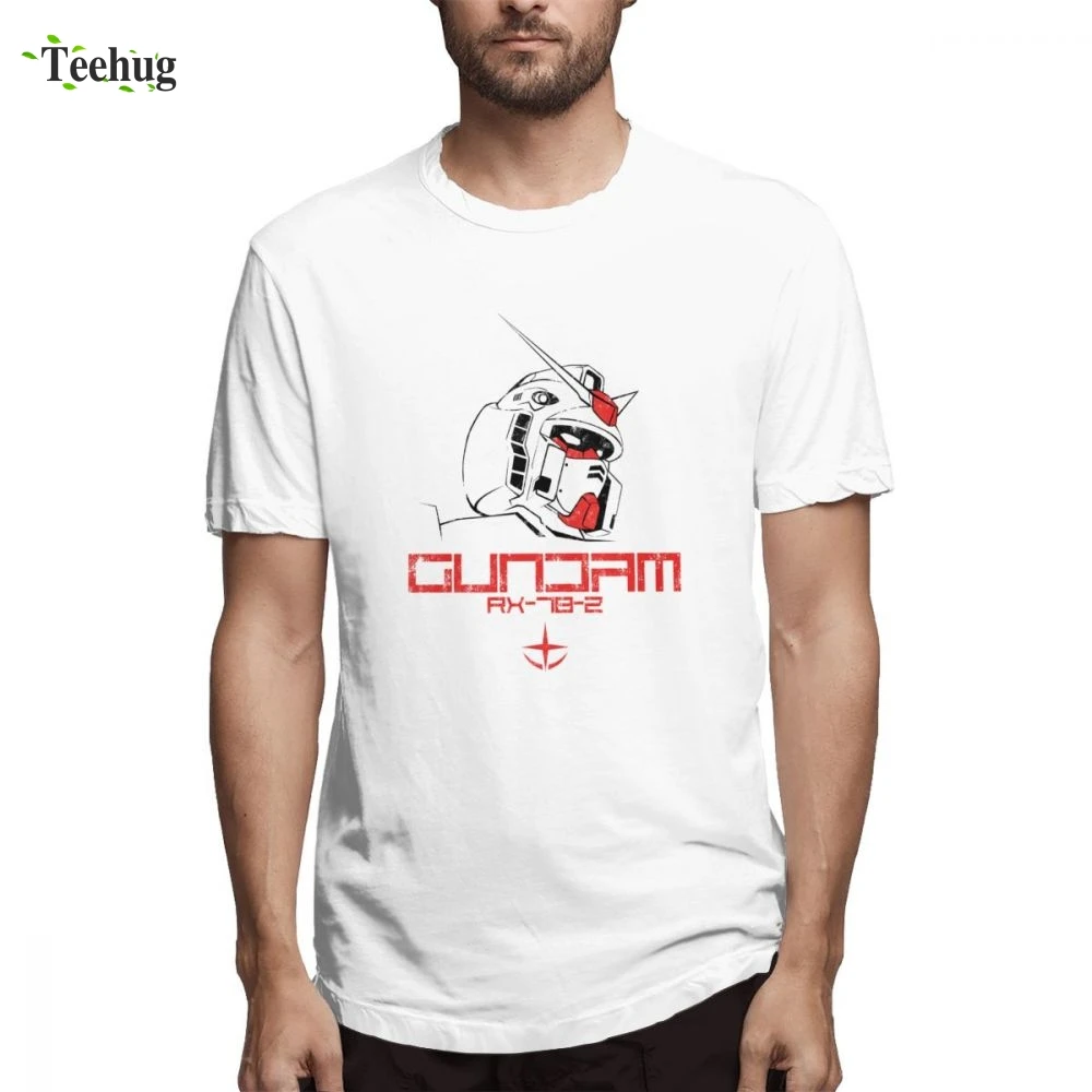 

Vintage For Boy Gundam Head Camiseta Funny Custom Birthday gift For Boy t shirt