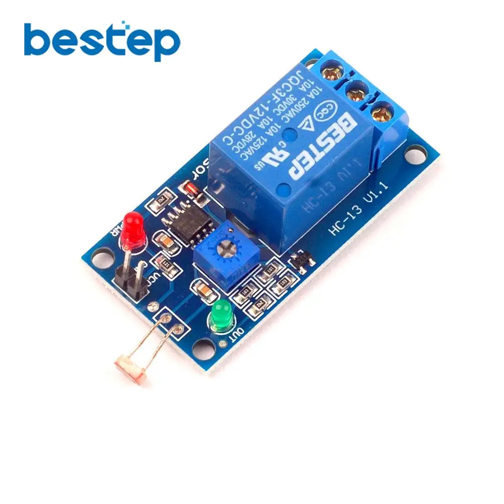 5V 12V Light Photoswitch Sensor Switch LDR Photoresistor Relay Module Detection Photosensitive Board For Arduino | Электронные