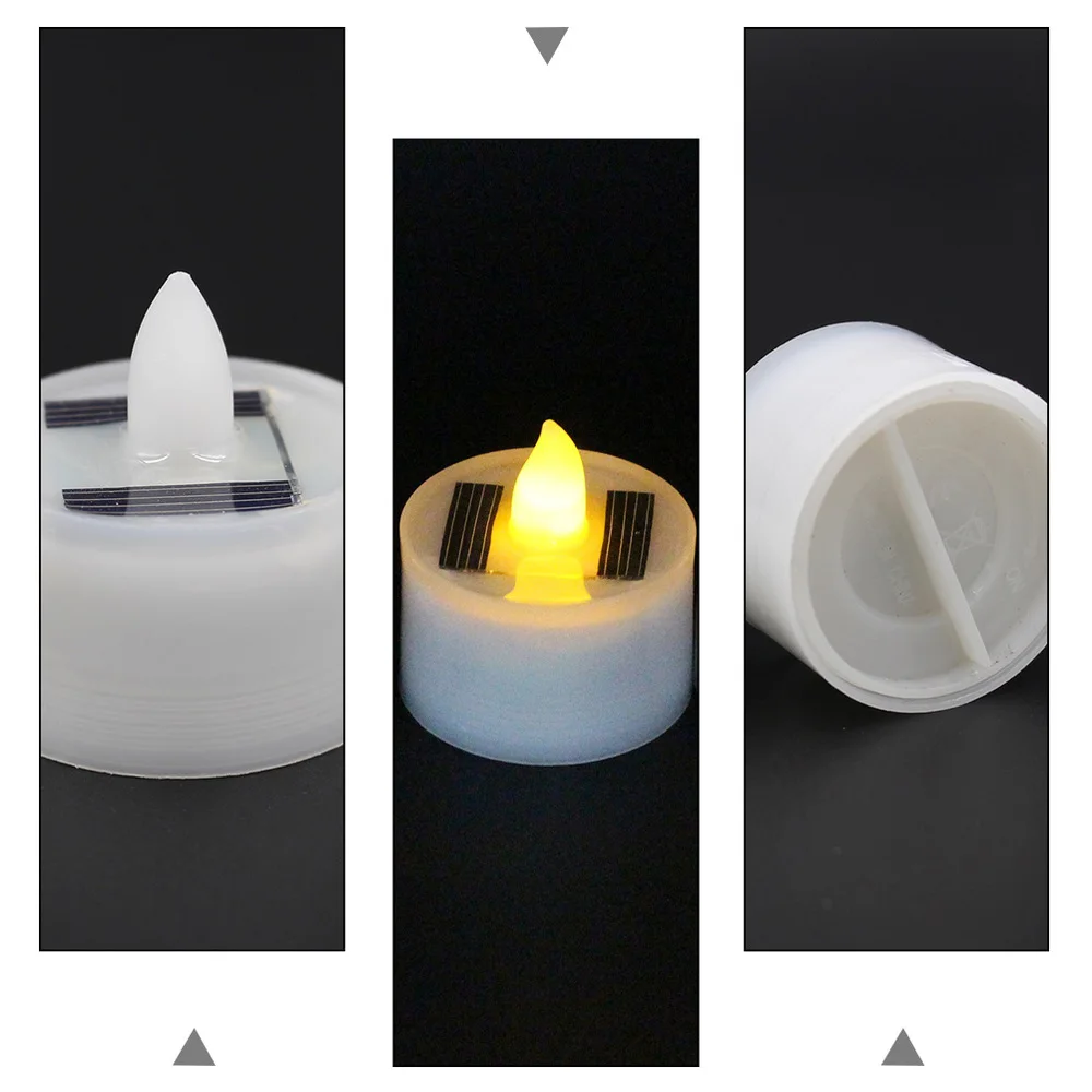

6pcs Solar Candle Lamp Electric Candle Lamp LED Candle Light Decorative Lamp
