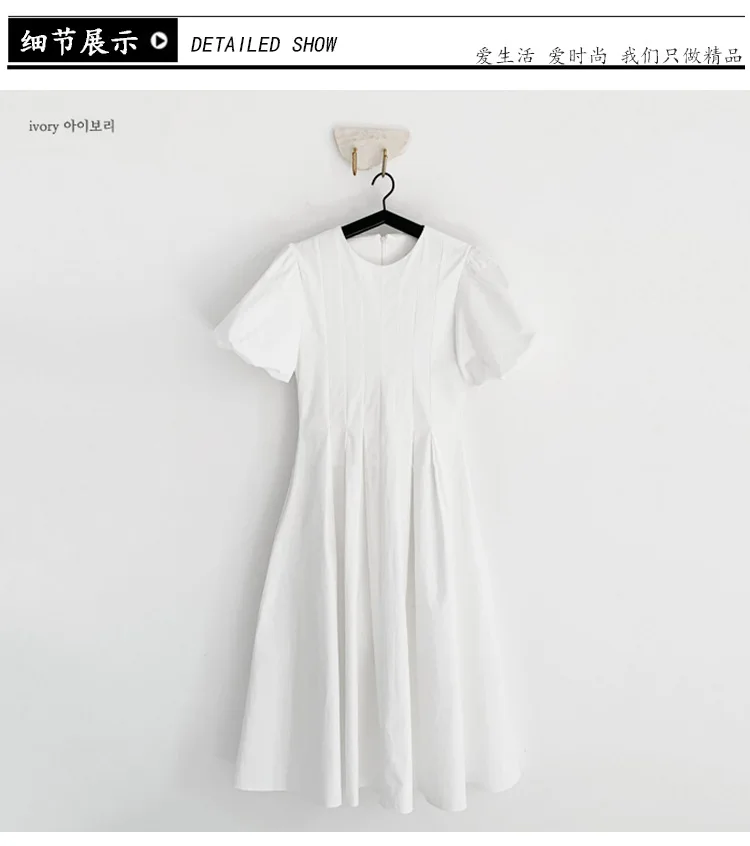 Платье LANMREM женское с круглым вырезом Модный пуловер рукавами до локтей