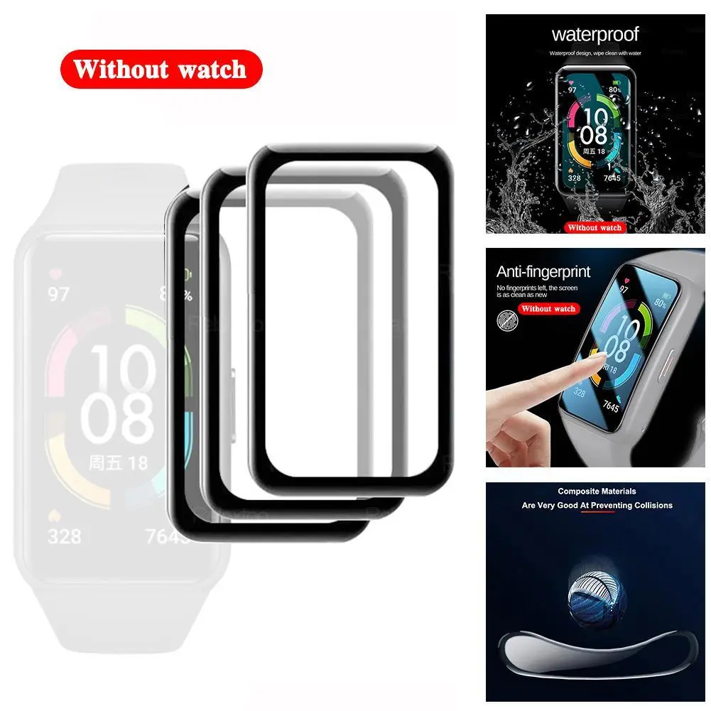 Изогнутая защитная пленка подходит для изогнутой маски Honor Band 6|Смарт-аксессуары|