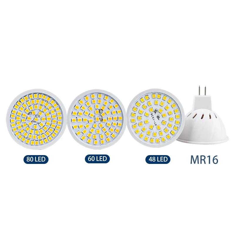 10 шт./лот E27 E14 лампада LED прожектор GU10 MR16 Bombillas светодиодные лампы AC 220V 110V 48 60 80