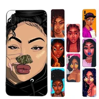 fashion black girls phone case soft silicone case for huaweip30lite p30 20pro p40lite p30 capa