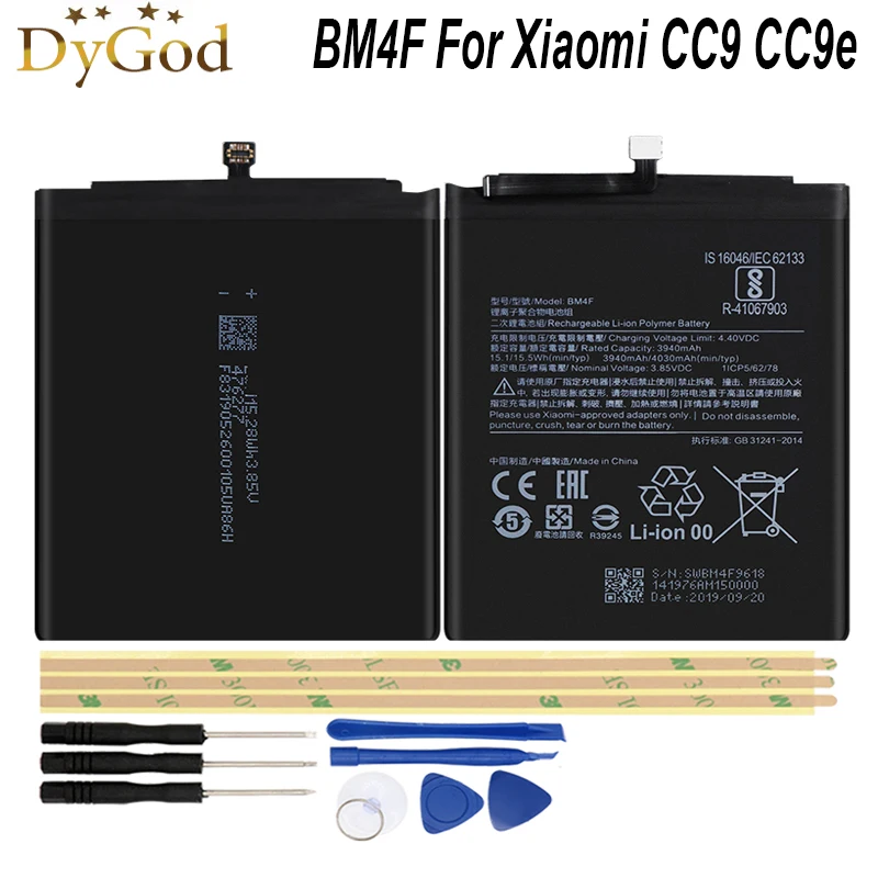 BM4F для Xiaomi CC9 CC9e аккумулятор 3390 мАч мобильный телефон запасной +