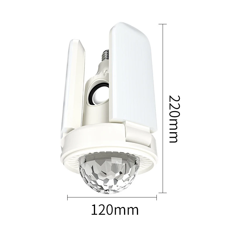 

Crystal Ball Bluetooth LED Bulb Wireless LED Lamp Stage Light Music Smart Life Home Lighting E27 3Leaves Deformed Bulb Lamp