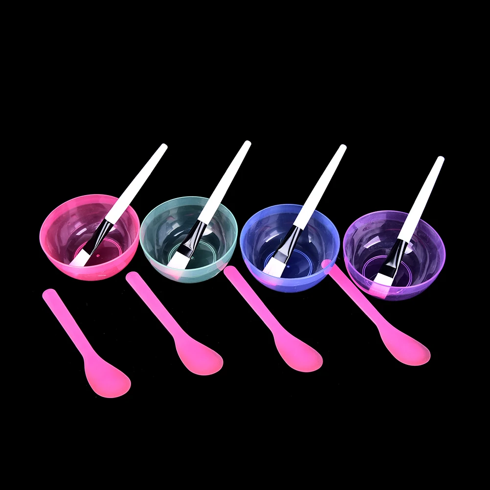 3PCS/Set Mask Bowl Brush Spoon Stick DIY Face Tool Set Skin Care Make 4 Colors | Makeup Kits