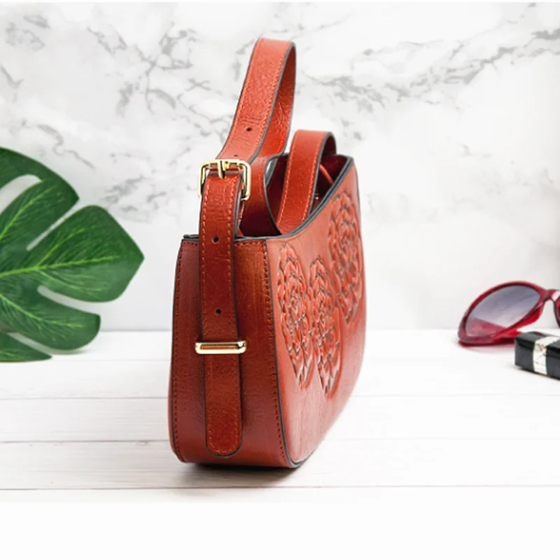 Женская кожаная сумочка дизайнерская классическая сумка через плечо с 3D