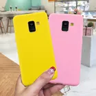 Чехол карамельного цвета макарон для Samsung Galaxy S8 S9 A6 A8 Plus J4 J6 J8 2018 S7 Edge A3 A5 A7 J3 J5 J7 2017 2016, мягкий чехол, оболочка