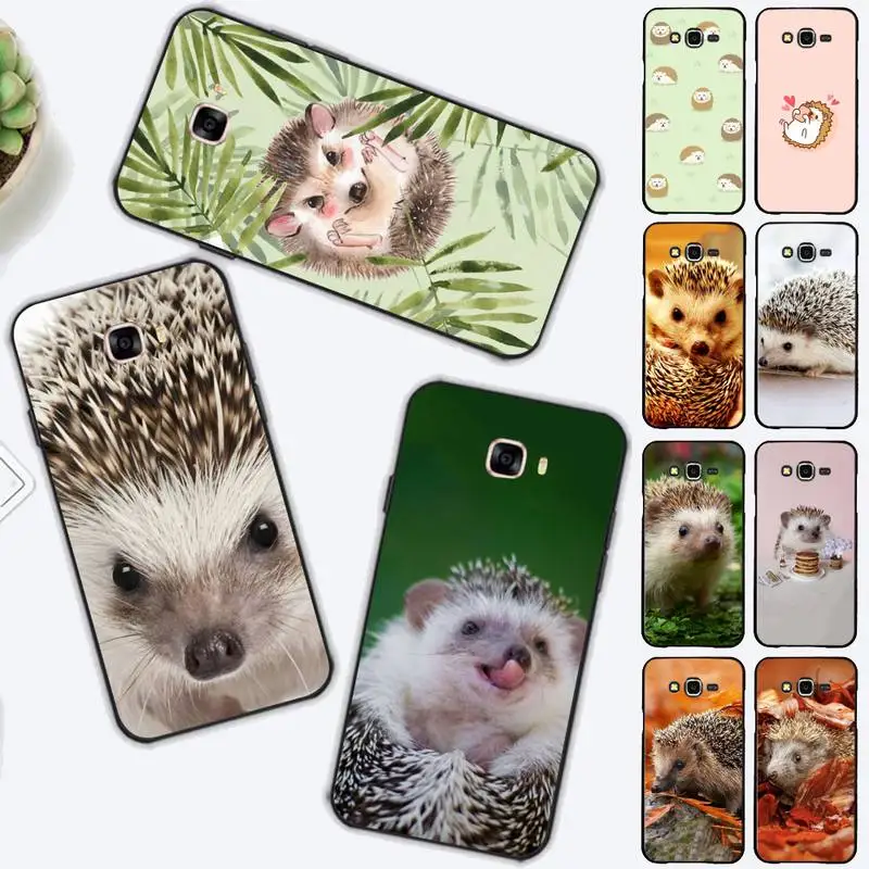 

Cute Hedgehog Phone Case for Samsung J 2 3 4 5 6 7 8 prime plus 2018 2017 2016 core