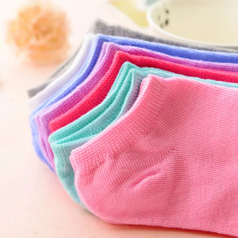 10 пар/компл. повседневные женские короткие носки низкие хлопковые до щиколотки