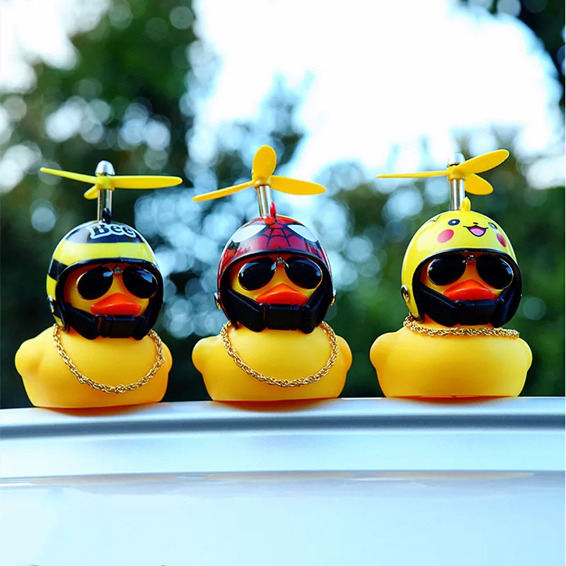 Car Decorations Duck With Helm	