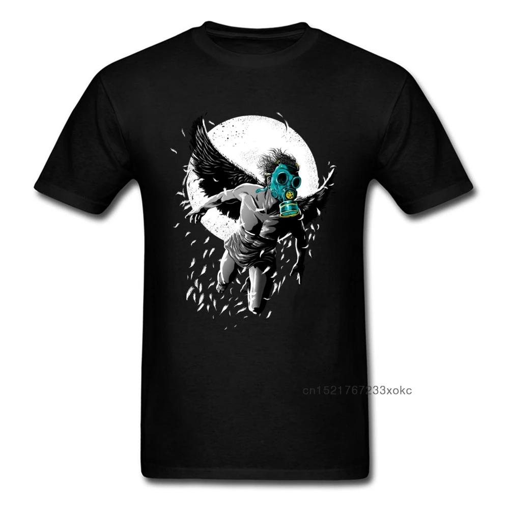 

Икар Осенние футболки противогаз Бог топы для мужчин футболка 3D игры Футболка веселые футболки черного цвета хлопковая одежда высокого кач...