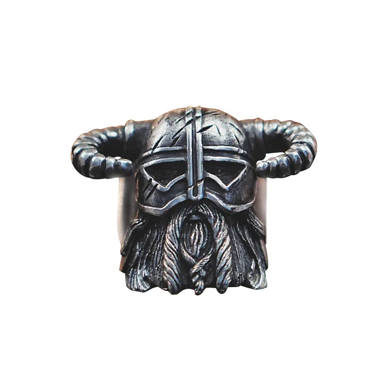 Viking Nordic Gladiatus индийский кольцо истребитель воин с цифрами и рожками на капюшоне