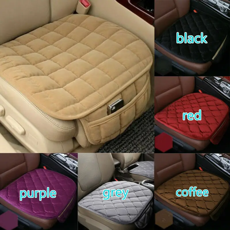 

New Universal 3D Car Seat Cover Breathable Solid Plush Pad Mat For Auto Chair Cushion