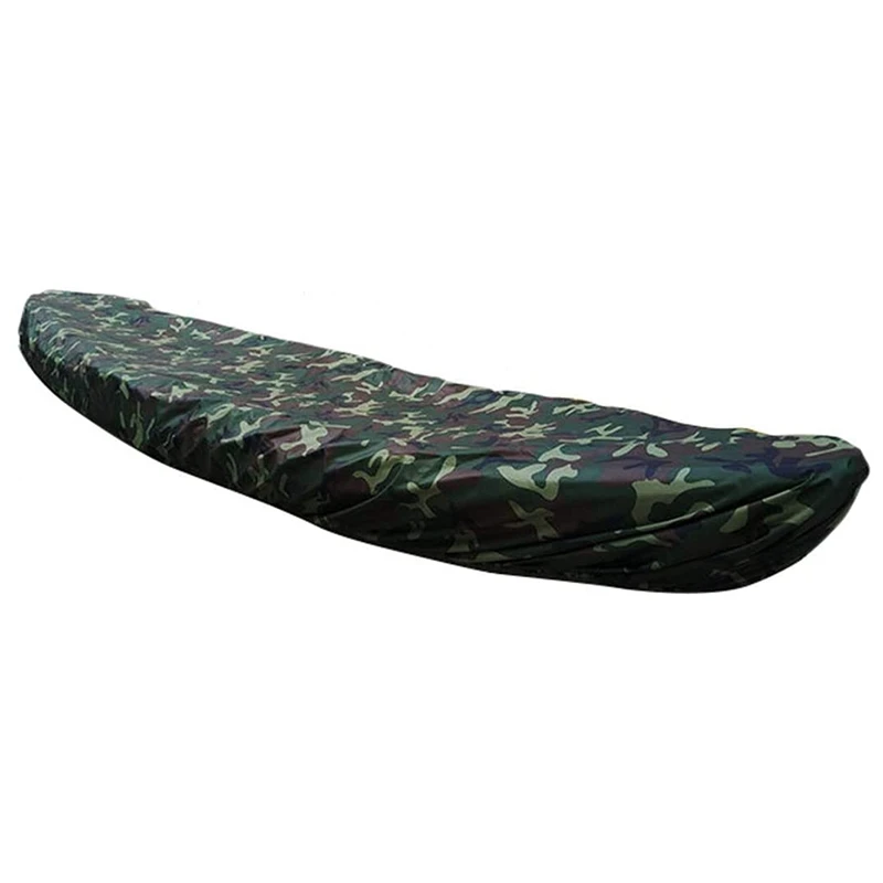 

Universal Camouflage Kayak Canoe Storage Cover Waterproof UV Resistant Dust Cover Suitable for 3.6-4M/11.8-13Ft Boat