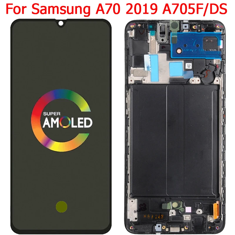 Оригинальный дисплей SM-A705F для Samsung Galaxy A70 2019 ЖК-дисплей с рамкой 6 7 дюйма SM-A705FN A705
