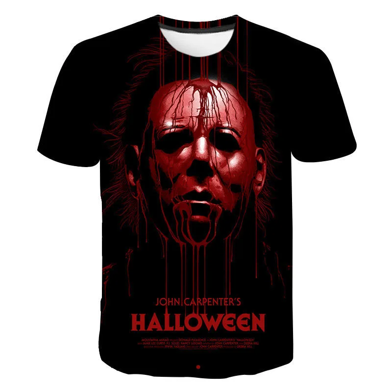 

Michael Myers 3D Print T-shirt Horror Movie Halloween Men Women Fashion Streetwear O-Neck T Shirt Casual Tees Tops Male Clothing