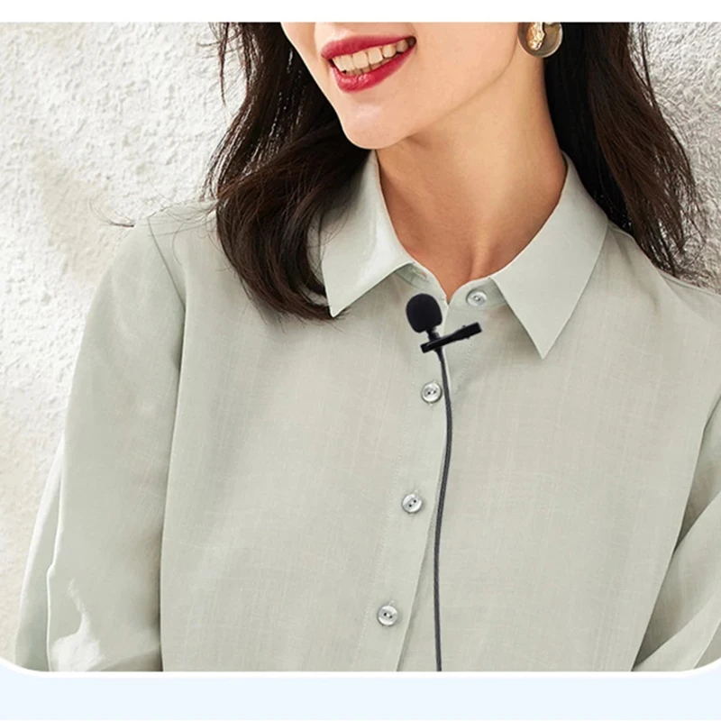 Портативный петличный мини-микрофон 1 5 м конденсаторный микрофон с креплением на