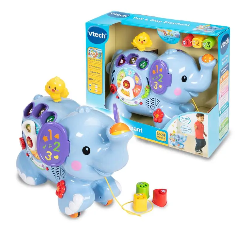 VTech Pull &amp Play Elephant Toy With animal sounds for 12-36 month Baby | Игрушки и хобби