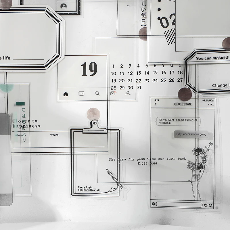 36 шт./лот INS стиль соц. Интерфейс тег материал бумага мусор Журнал Планировщик