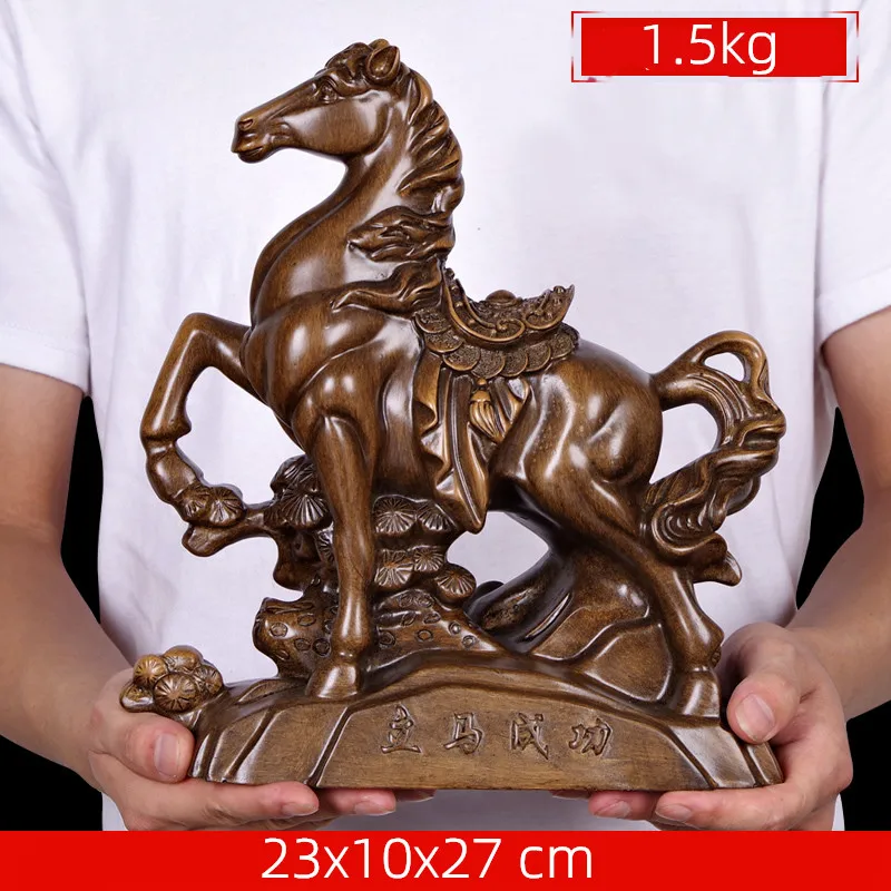 Статуя счастливая лошадь в китайском стиле статуя из смолы украшения для дома