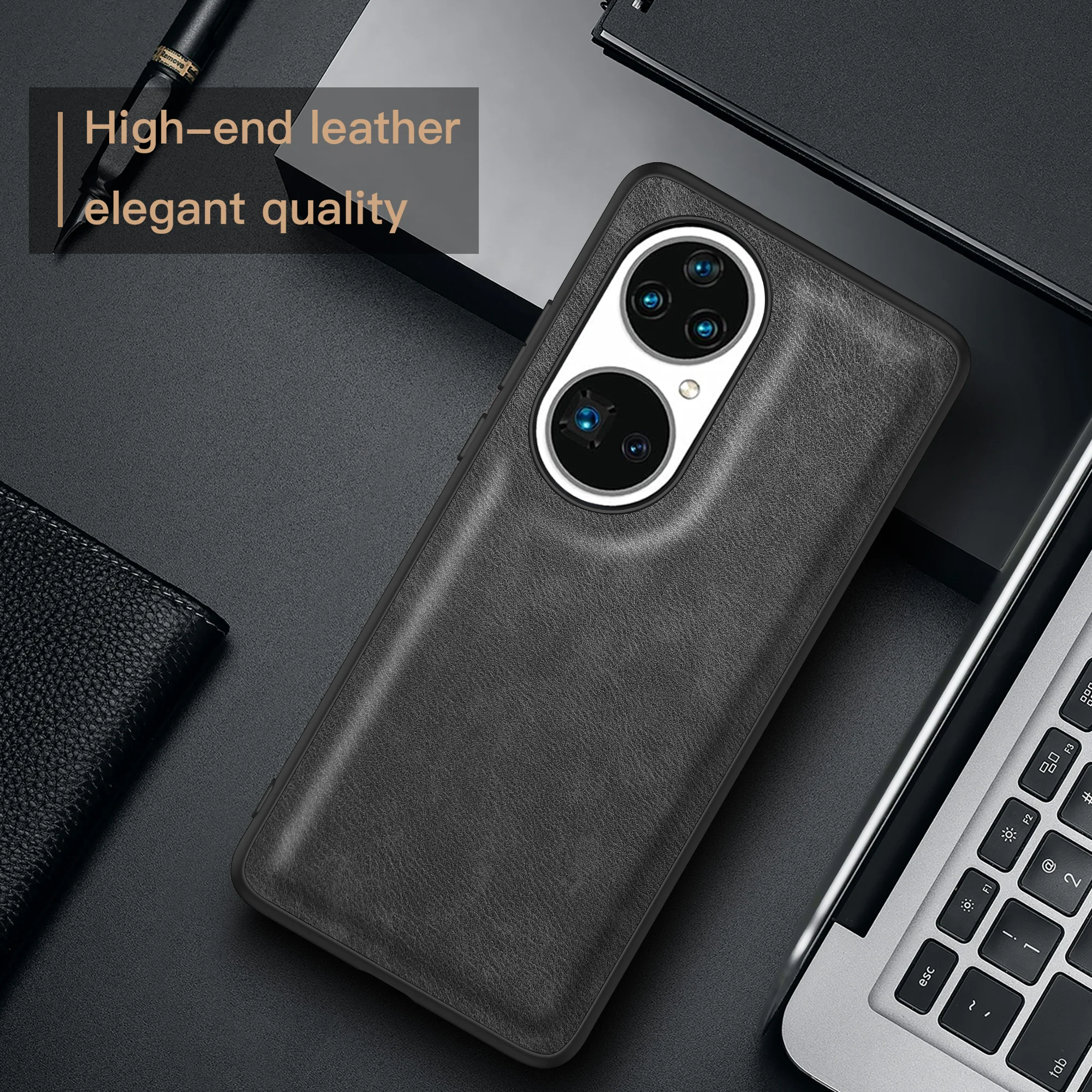 

Чехол для Huawei P50, роскошный винтажный кожаный чехол со слотом, чехол для телефона Huawei P50 Pro, противоударный чехол