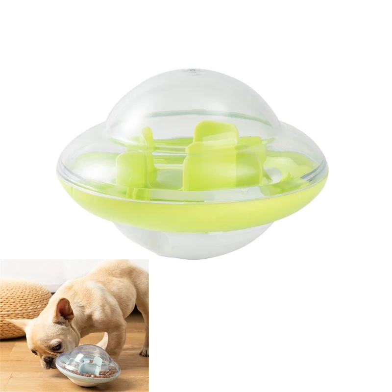 

Tumbler Leaky Ball Flying saucer Smarter Pet Toys Food Dispenser For Cats Training Balls Pet Supplies interactive dog Toy