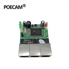 Набор микросхем Realtek RTL8306E, 90180 градусов, RJ45, 3-портовый мини-коммутатор Ethernet