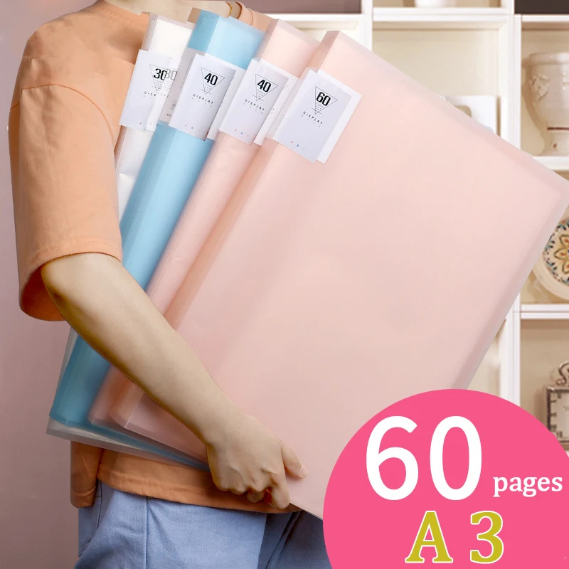 A3 Display Book Information Poster Book Children's Picture Album Picture Clip Storage Collection Book Folder  Picture File Bag