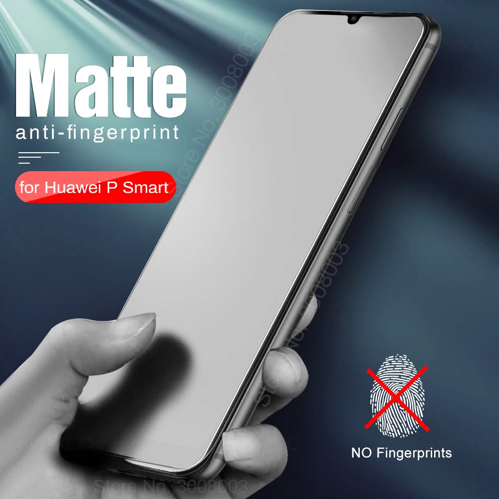 

2-1Pcs frosted matte protective glass for Huawei p smart plus 2018 psmart pro 2019 glass screen protector on Hauwei p smart 2020