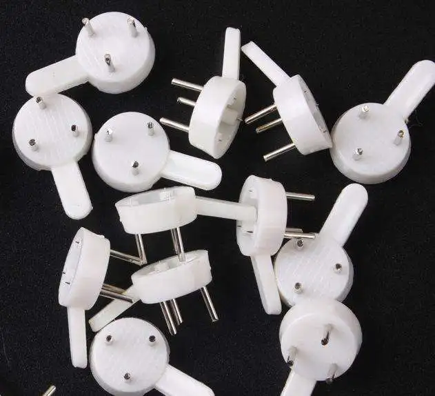 

1000pc/lot Length 25mm White Plastic Invisible Wall Mount Photo Picture Frame Nail Hook Hanger