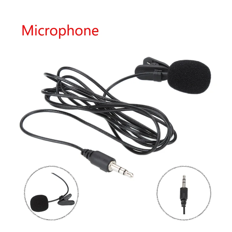 

3.5mm Audio Video Record Lavalier Lapel Microphone Recording microphone Clip On Mic for iPhone Android Smartphone PC