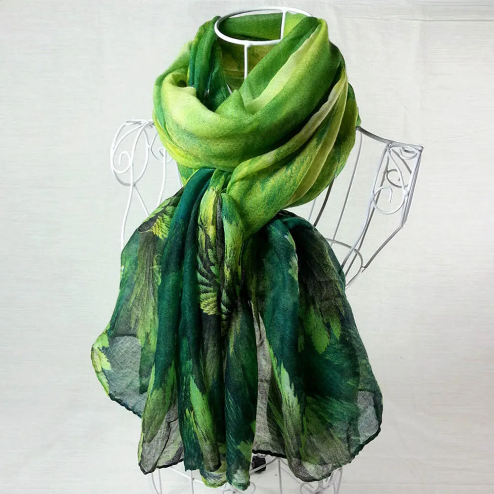 Женский Длинный мягкий шарф из Парижской пряжи с принтом палантин пашмины Lark birds