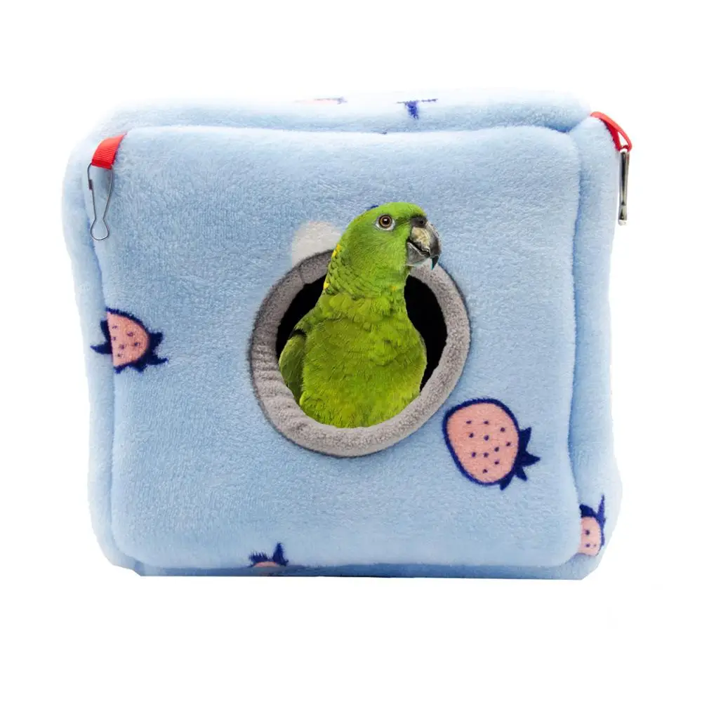Товары для домашних животных Птичье гнездо попугая плюшевое теплое хлопковое