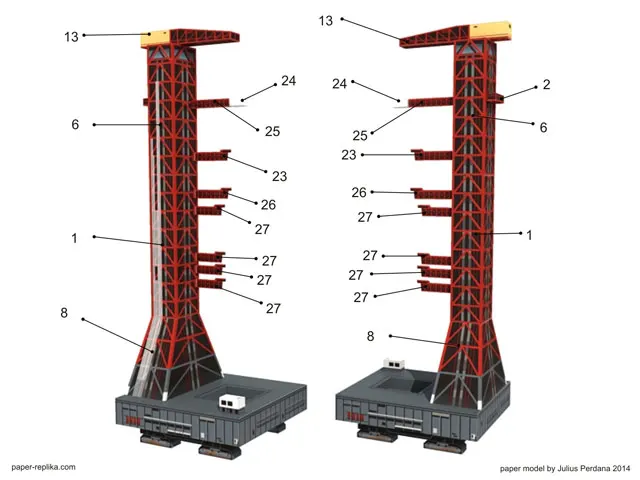 37 см 1:300 ракета Сатурна в Бумага модель сделай сам головоломка ручной