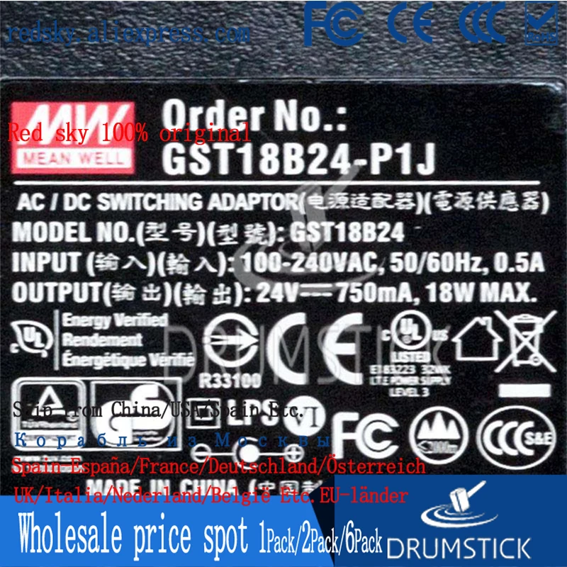 Специальное предложение означает хорошо GST18B24 P1J 24V 0.75A meanwell GST18B 18W Industrial Высокая