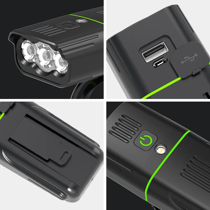 NATFIRE светильник Сенсор велосипедный с черные красные серые синие сзади USB