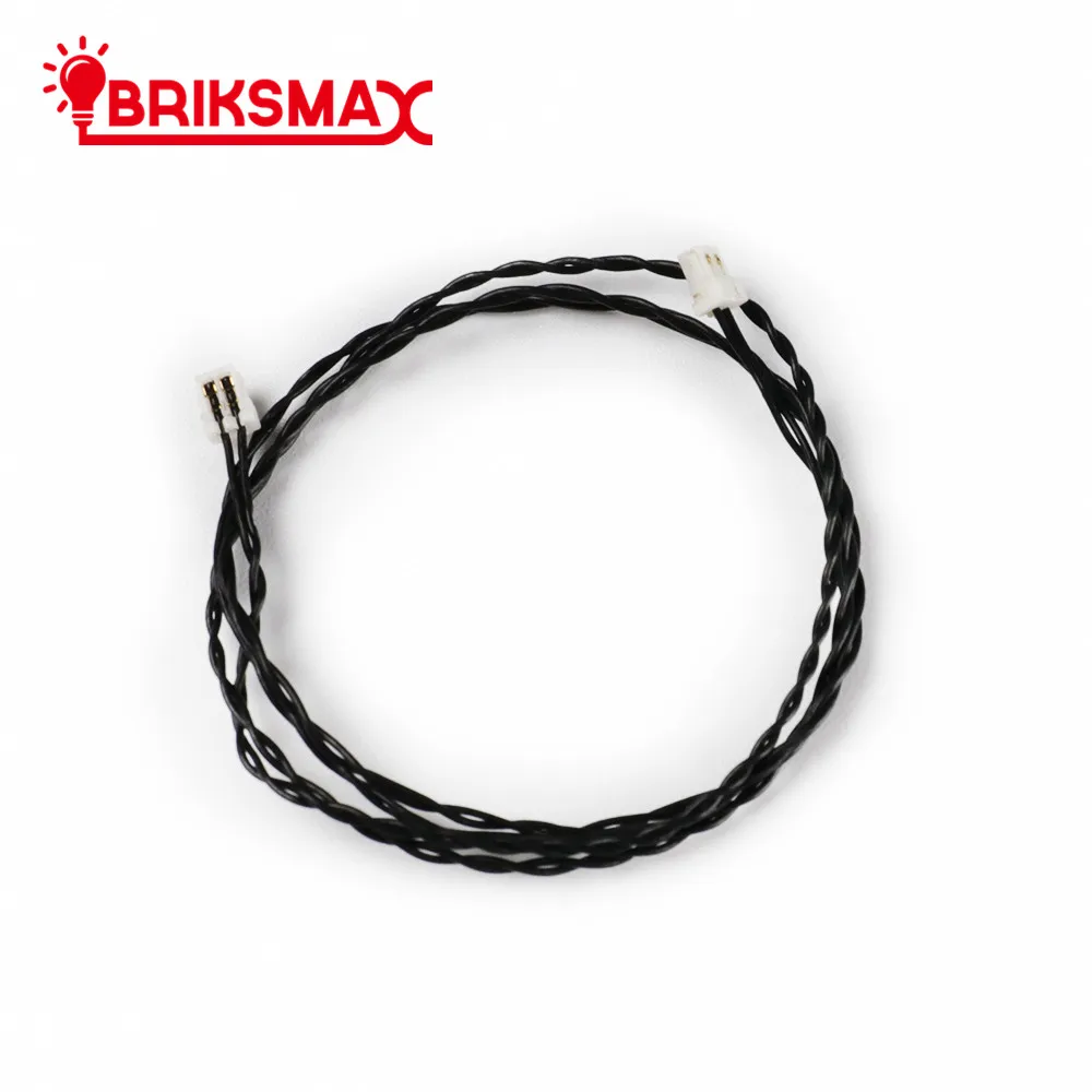 BriksMax Led Light Accessories For DIY Fans 3 PCS/Pack 0.8 mm 2 pin Plug connectiing cable Compatible With Building Blocks Model