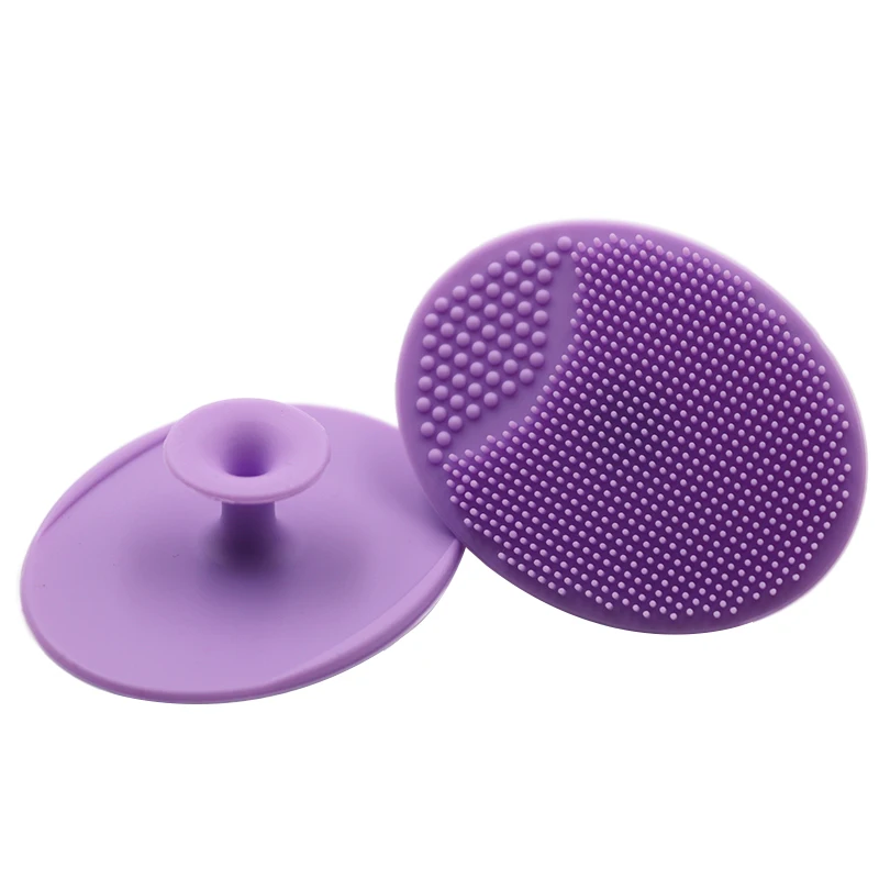 

50pcs Face Cleaning Brush Gel Silicone Exfoliating Blackhead Remover Washing Pad Facial Deep Cleansing Baby Bath Massager