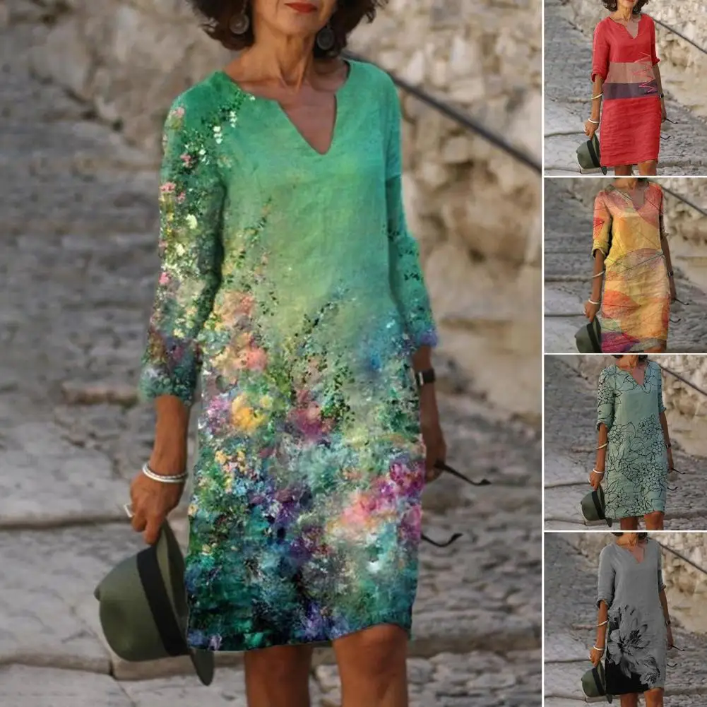 

Women 2021 Loose Spring Vintage Ruffles Befree Dress Large Big Printed Sexy Summer Boho Casual Party Elegant Dresses Plus Sizes