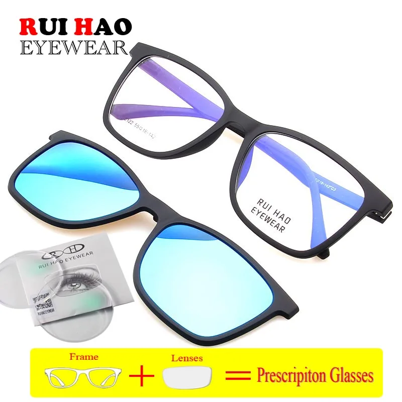 Прямоугольные очки по рецепту ретро дизайн оправа для очков зажим