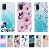 soft case for oppo a52 silicon fashion durable transparent shell back cases 6 5inch shockproof bumper dust proof full protection