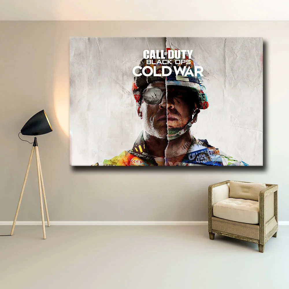 Call of Duty Black Ops Cold War Game HD Wall Art Print Canvas Poster COD Gaming 