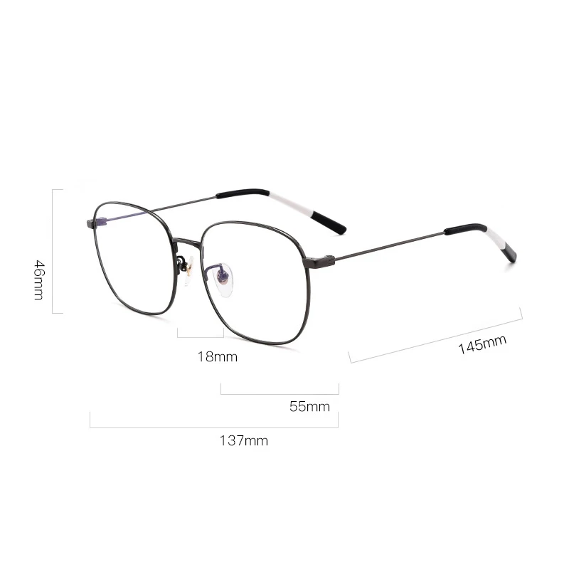 2020 Korea New Pure Titanium Glasses Frame Men Women Luxury Brand Prescription Myopia Optical Eyeglasses Frame Female Eyewear