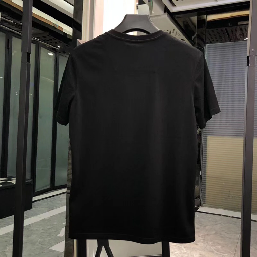 DUYOU/Летняя футболка с короткими рукавами Свободная хлопковая Футболка принтом