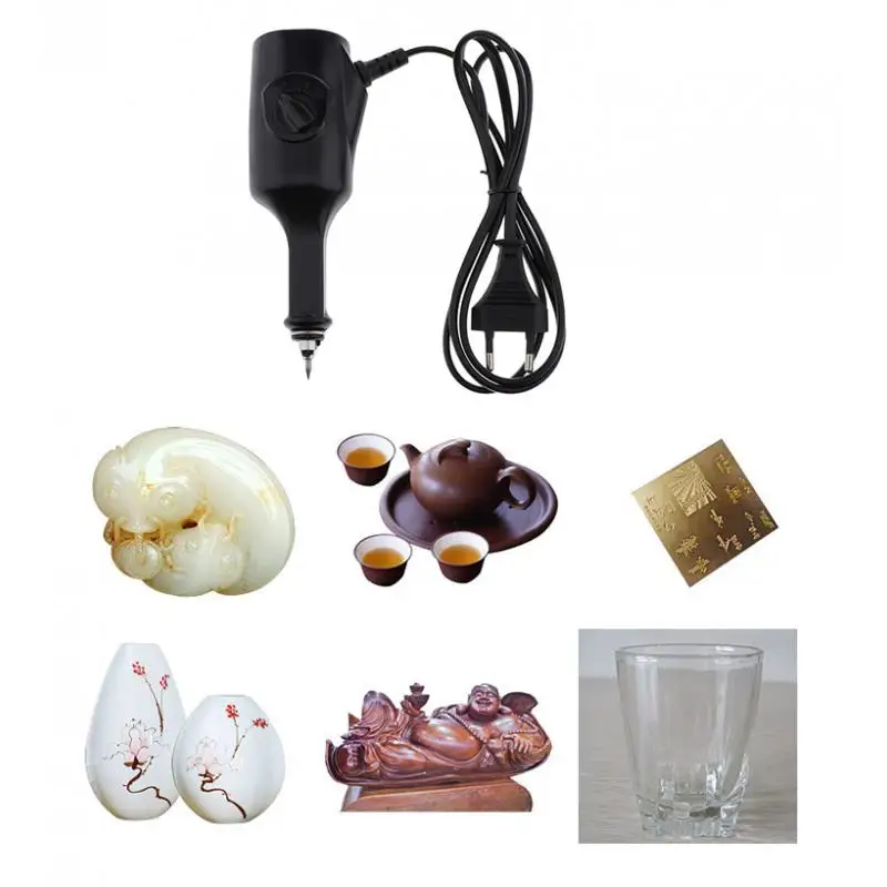 

Electric Jewelry Engraver Pen Engraving Tool Stone Wood Glass Metal EU Plug