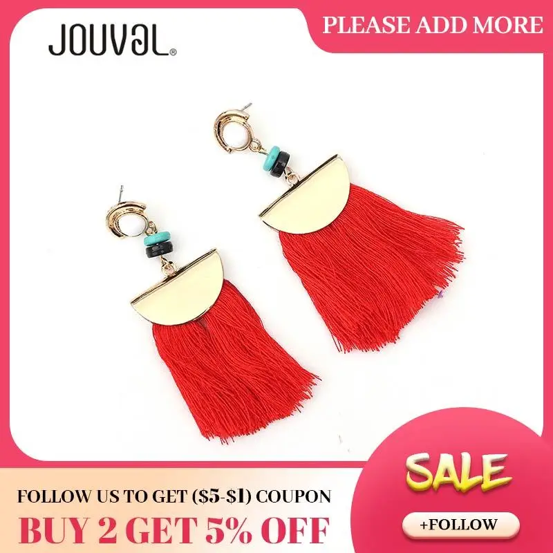 Модные хлопковые широкие серьги с кисточками женские богемные Винтажные