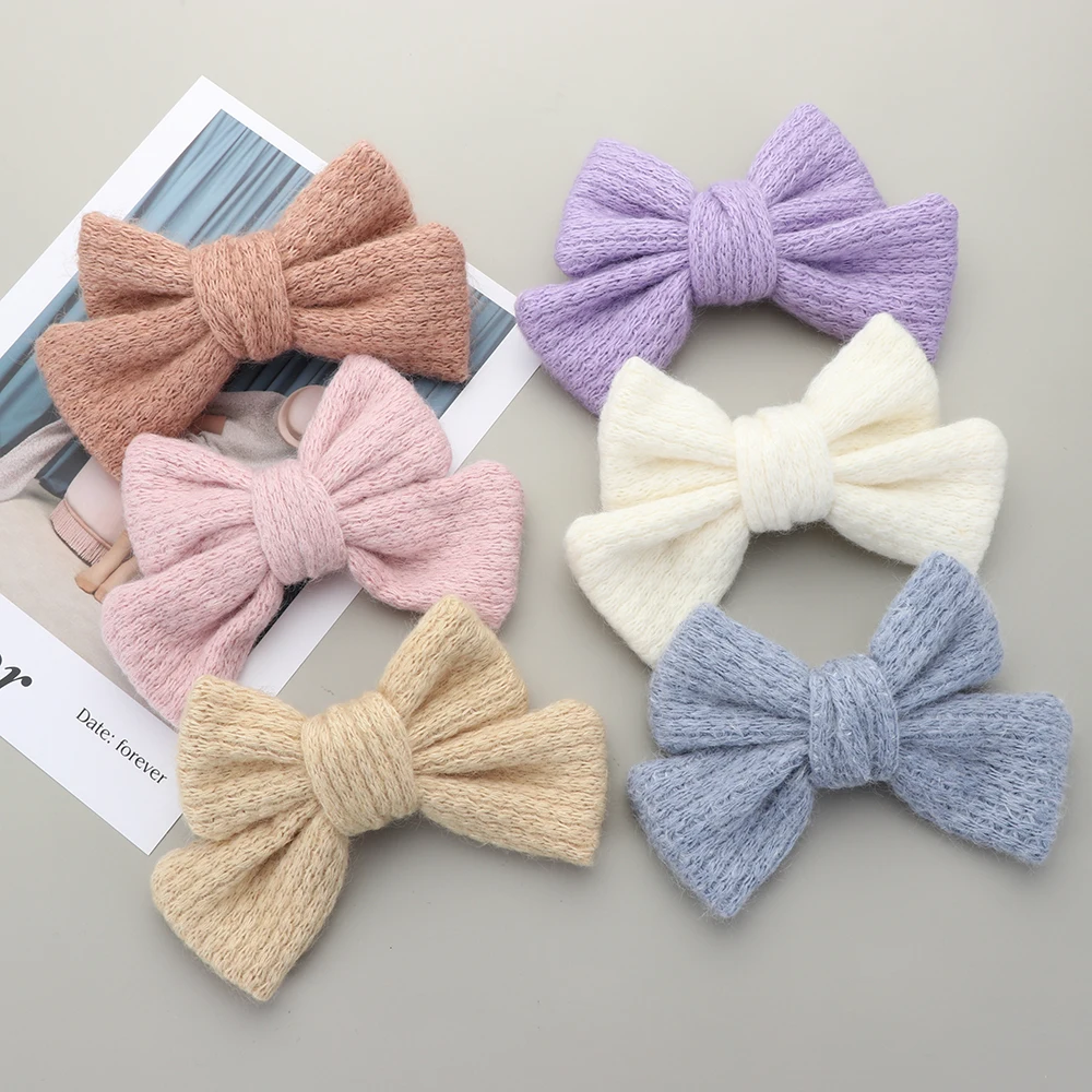 1 шт мульти Стиль домашние тапочки из плюша с бантиком волос Цвет заколки узел для